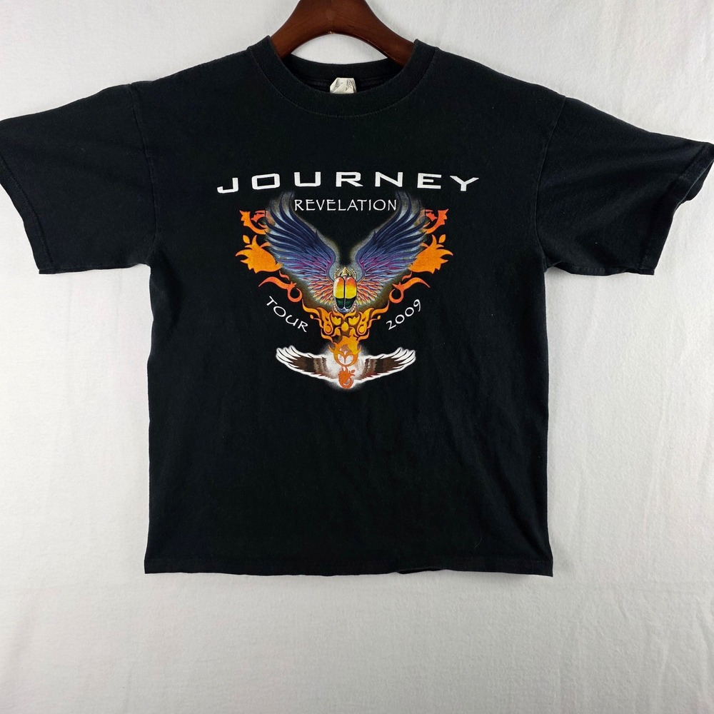 Anvil Journey Revelation Tour 2009 Band Concert Graphic T-Shirt Black Size M